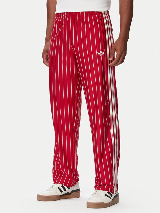 adidas Pantaloni trening Firebrid Pinstripes Track KR7230 Roșu Regular Fit