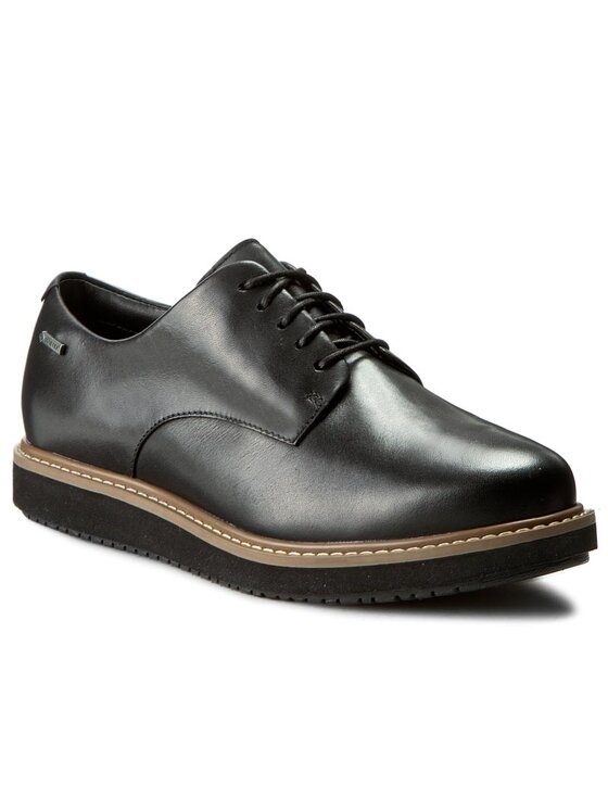 Clarks Clarks Oxford cipők Glickdarby Gtx 261204254 Fekete