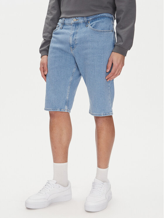 Tommy Jeans Tommy Jeans Džínové šortky Ryan DM0DM21852 Modrá Slim Fit
