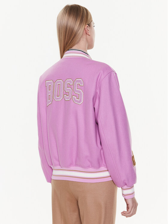 BOSS Boss Яке бомбър 50483272 Розов Relaxed Fit