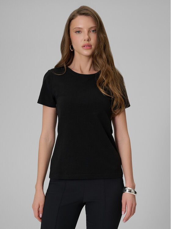 4F 4F T-shirt 4FRSS26TTSHF3628-20S Nero Slim Fit
