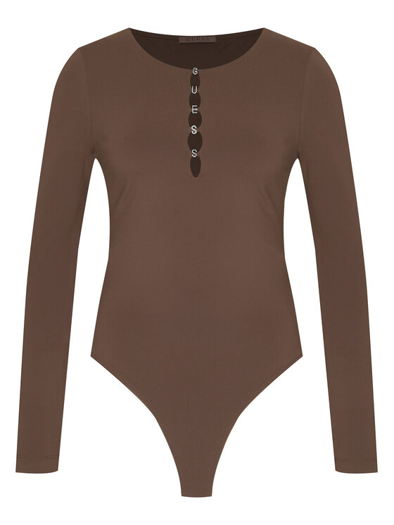 Guess Guess Body W6BP21 K6256 Brązowy Slim Fit