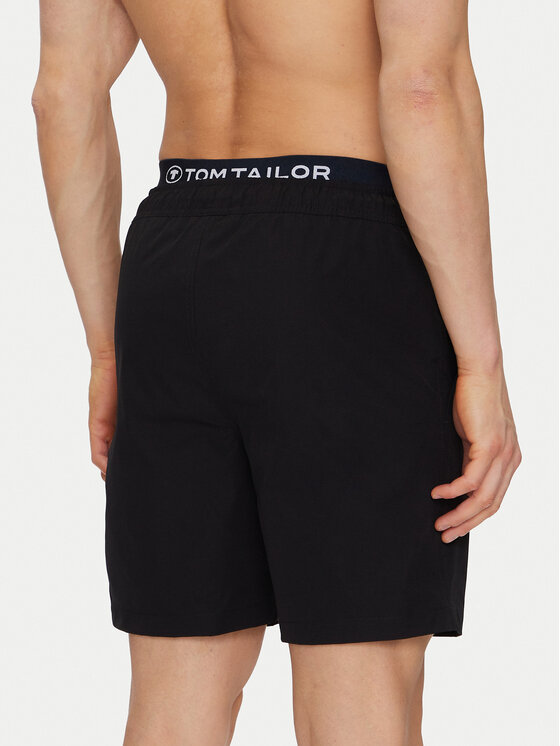 Tom Tailor Tom Tailor Plaukimo šortai 1045606 Juoda Regular Fit