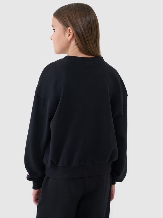 4F 4F Mikina 4FJWSS25TSWSF1479-20S Čierna Regular Fit