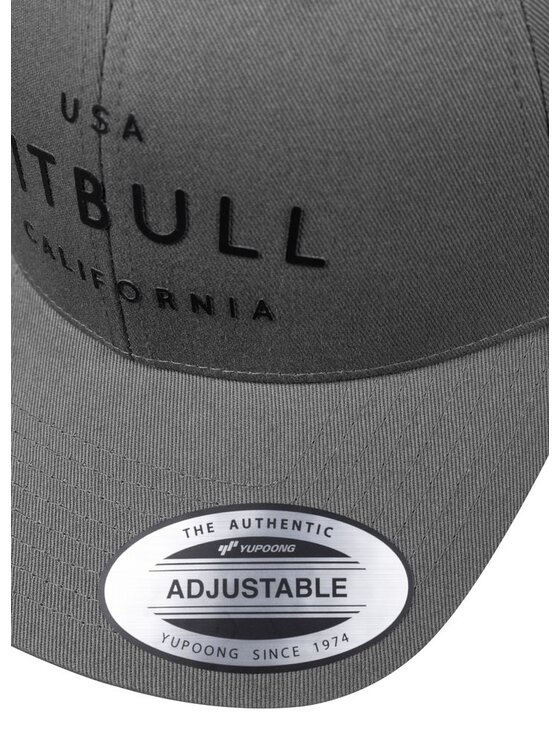 PITBULL PITBULL Czapka z daszkiem Czapka Snapback USA Cal uniwersalny Szary