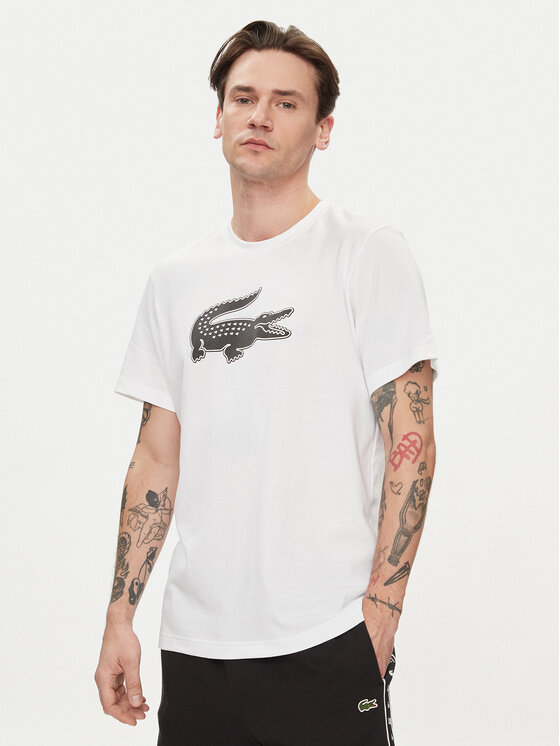 Lacoste T-shirt TH2042 Bijela Regular Fit