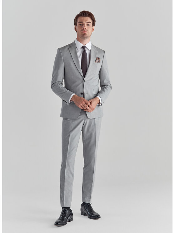 Pako Lorente Pako Lorente Marynarka P22SF-3G-006 Szary Slim Fit