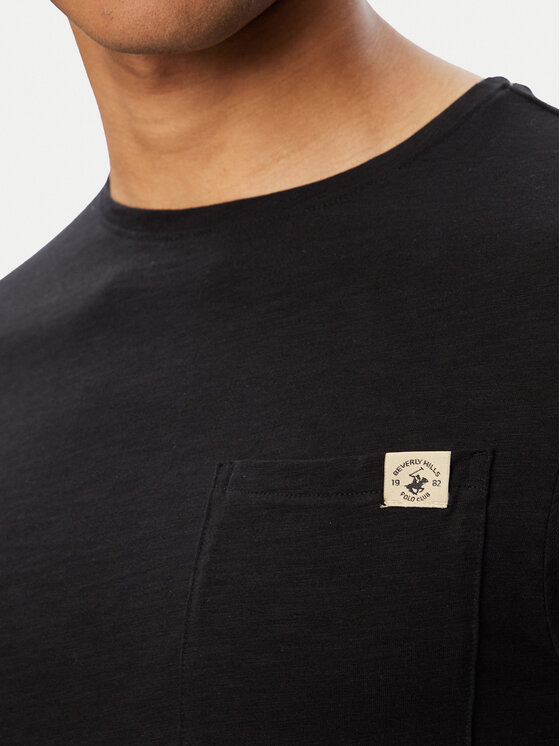 Beverly Hills Polo Club Beverly Hills Polo Club T-Shirt W126-BHMTS-1024-48X Černá Regular Fit