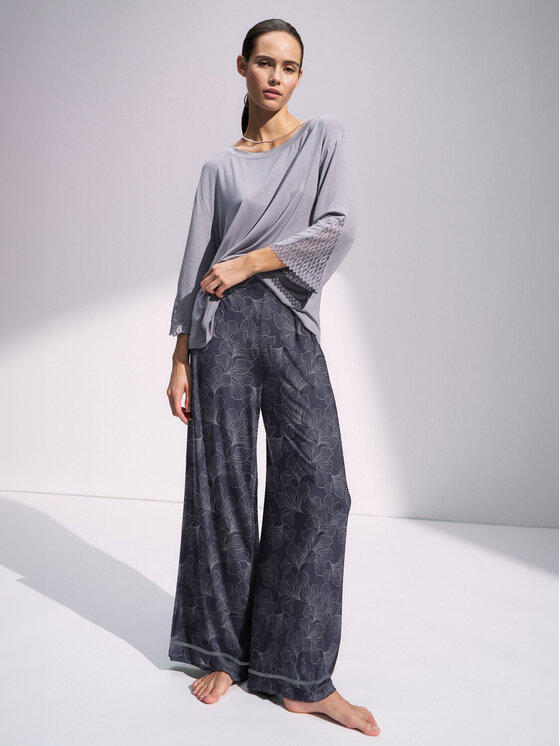 Triumph Triumph Spodnie piżamowe Aura Spotlight 10222614 Szary Relaxed Fit