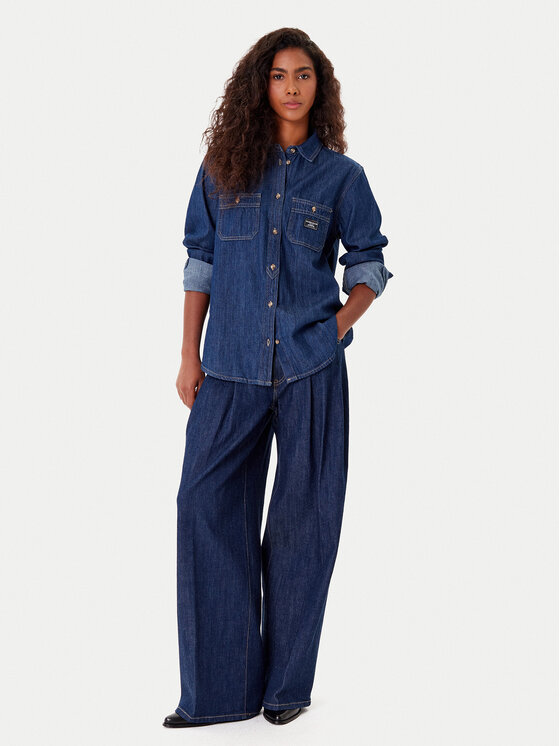 Guess Jeans Guess Jeans Farmer W5BA2U D002A Sötétkék Wide Leg