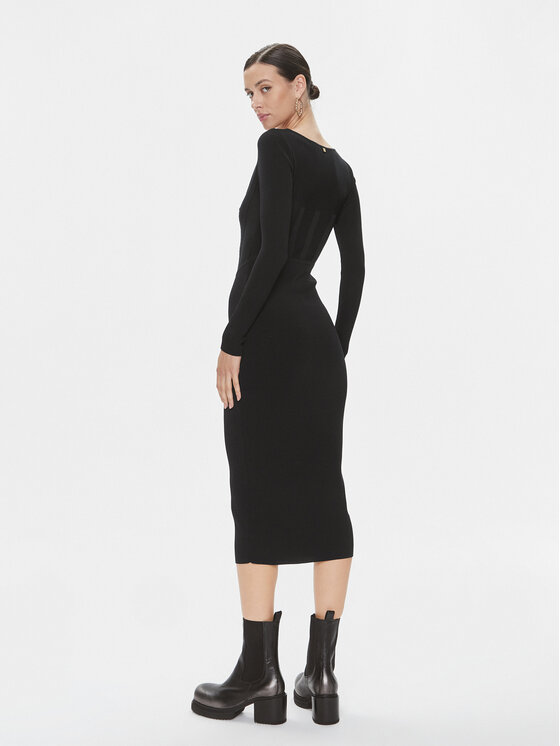 PINKO Pinko Džemper haljina Cavallo 101856 A16N Crna Slim Fit
