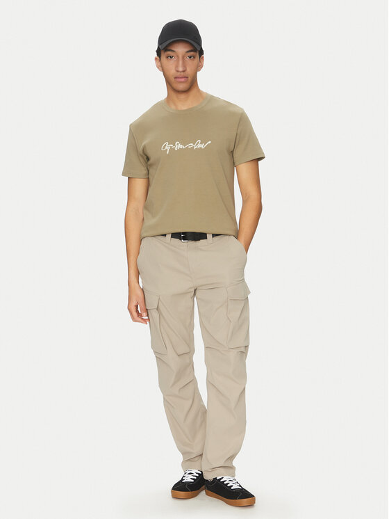 G-Star Raw G-Star Raw T-krekls G-Script D25150-C812 Zaļš Regular Fit