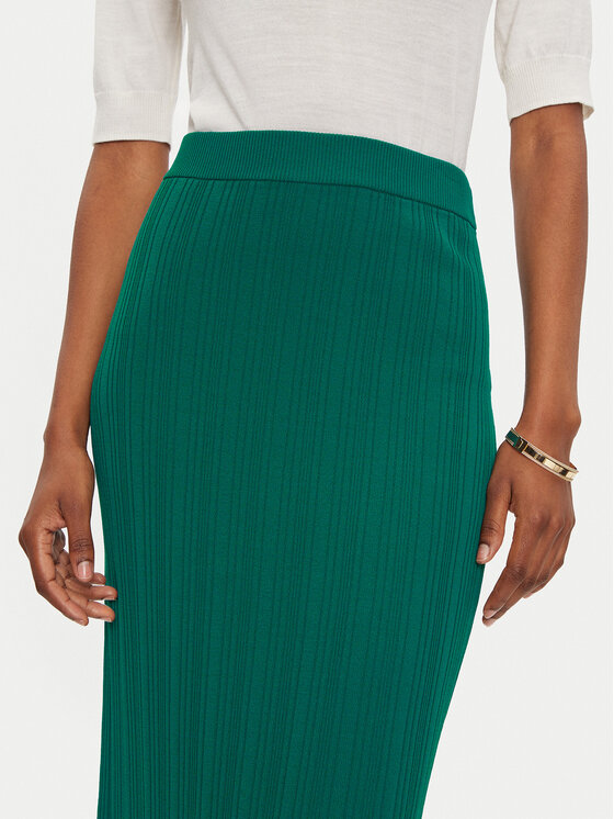 Sisley Sisley Suknja olovka 1WTHM000C Zelena Slim Fit