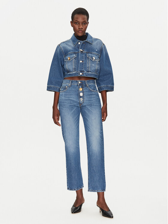 ViCOLO ViCOLO Jeansjacke DD5216 Dunkelblau Regular Fit