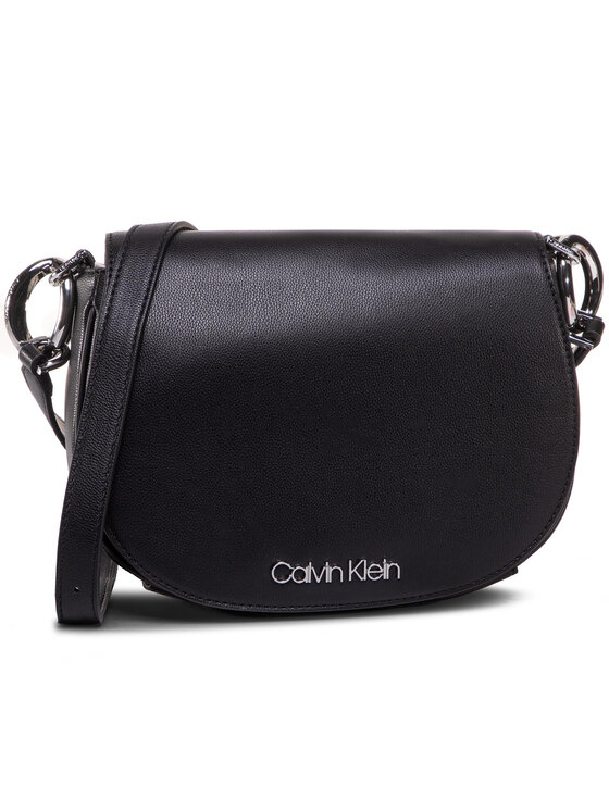 Calvin Klein Handtasche Ck Chain Saddle Bag K60K606686 Schwarz Modivo