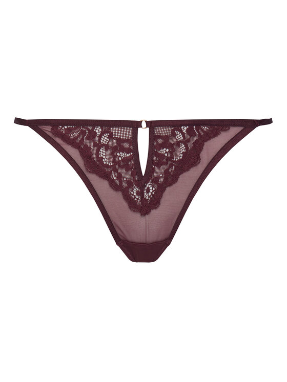 Hunkemöller Stringi 302380 Bordowy
