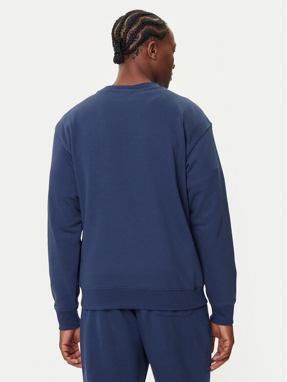 New Balance New Balance Mikina Small Logo MT41507 Tmavomodrá Relaxed Fit