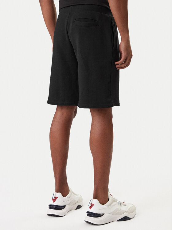 Guess Guess Sporta šorti Z6RD06 KAIJ1 Melns Regular Fit