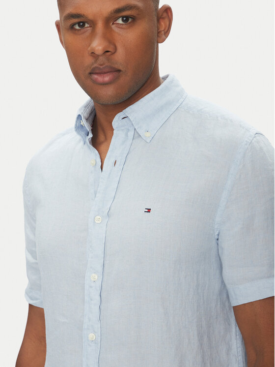 Tommy Hilfiger Tommy Hilfiger Риза MW0MW35207 Светлосиньо Regular Fit