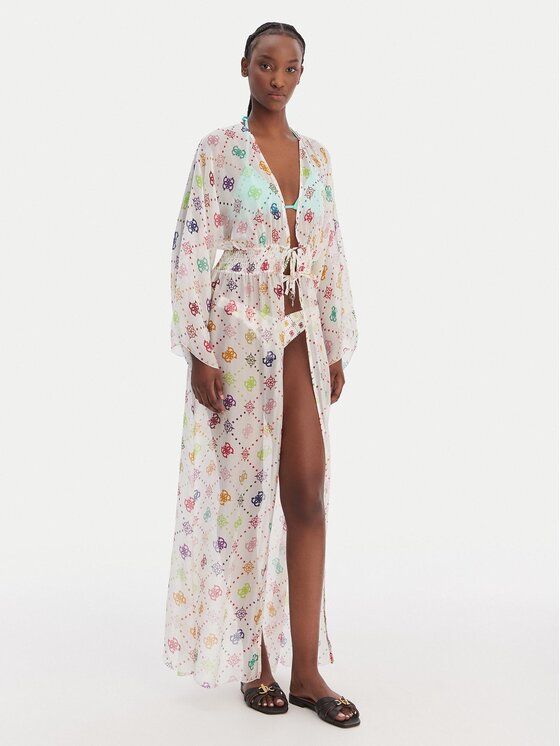 Guess Guess Pludmales kleita E6GK08 WE550 Balts Regular Fit