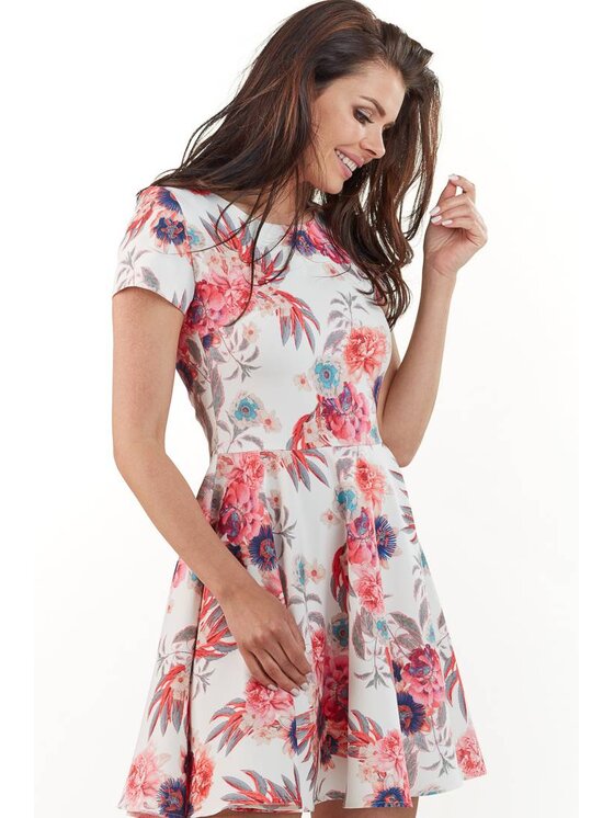 Infinite You Infinite You Sukienka codzienna M174 Kolorowy Basic Fit