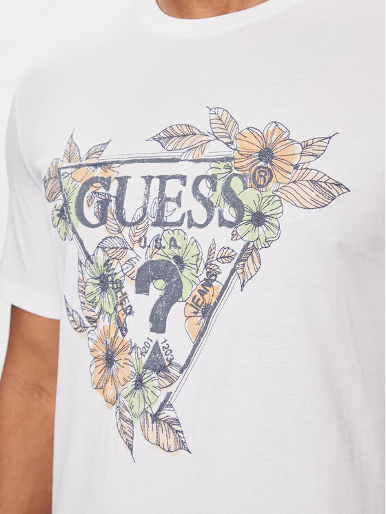 Guess Guess T-Shirt M4GI11 I3Z14 Λευκό Slim Fit