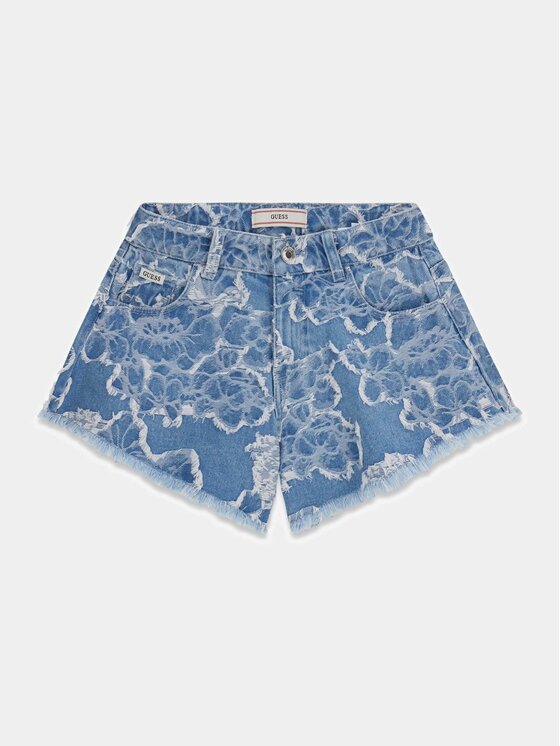 Guess Kids Guess Kids Kalhoty z materiálu 181655 Modrá Regular Fit
