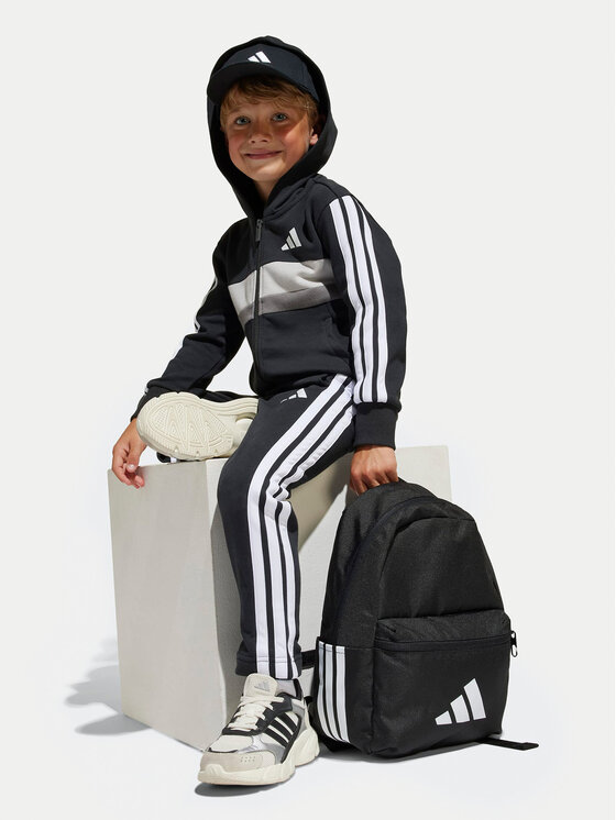 adidas adidas Trenirka Seasonal Essentials Tiberio 3-Stripes JY0520 Črna Regular Fit