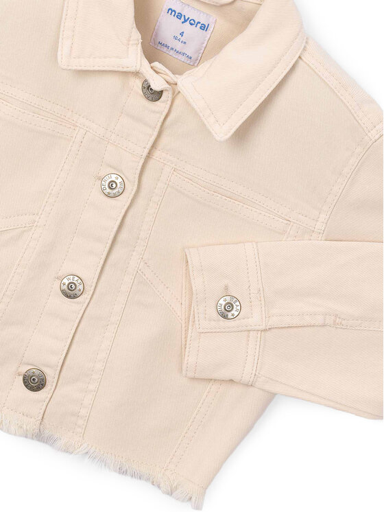 Mayoral Mayoral Jeansjacke 3455 Beige Regular Fit