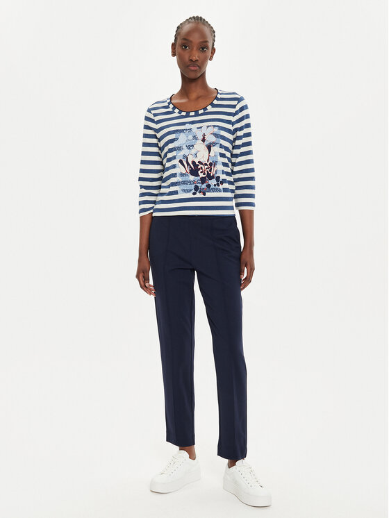 Olsen Olsen Szövet nadrág Lisa 14002210 Sötétkék Regular Fit