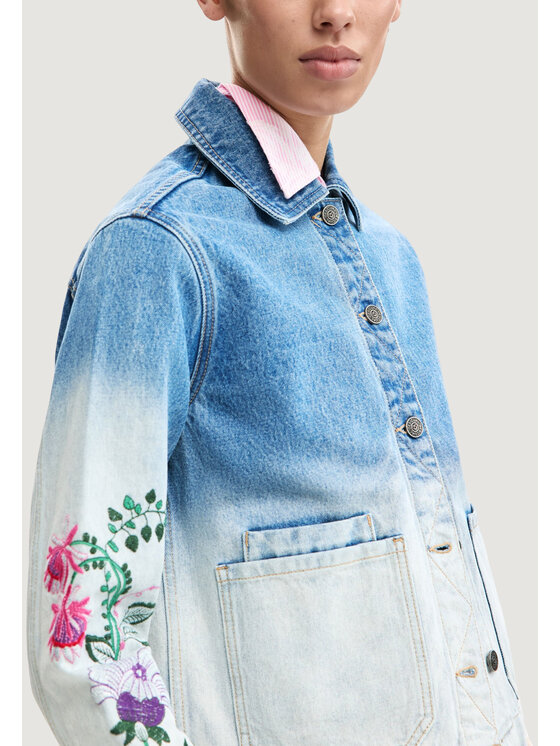 Desigual Desigual Giacca di pelle CHAQ_DAKOTA Blu Casual Fit