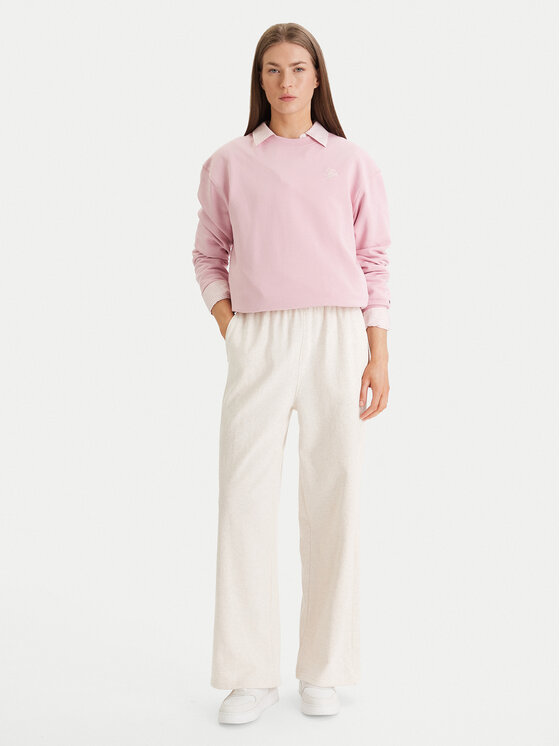 Tommy Hilfiger Tommy Hilfiger Pantaloni trening UW0UW06180 Bej Wide Leg