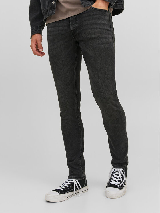 Jack&Jones Džinsi Glenn 12237350 Melns Slim Fit