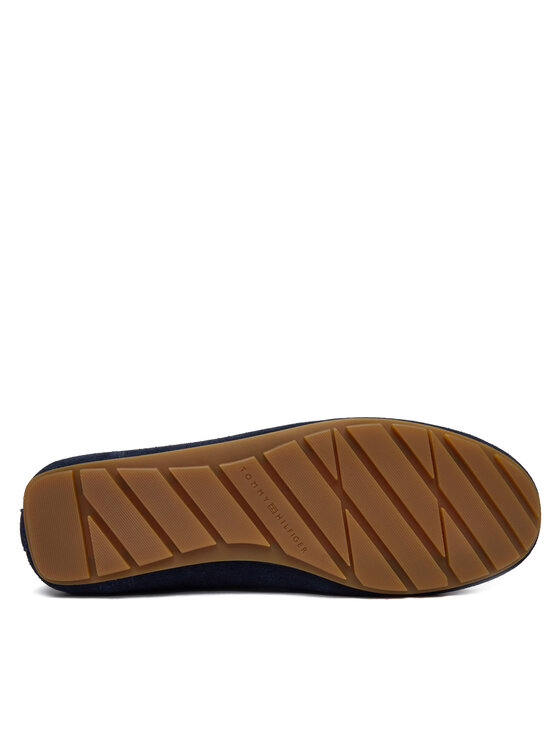 Tommy Hilfiger Tommy Hilfiger Мокасини Flag Soft Suede Driver Loafer FW0FW08558 Тъмносин