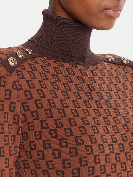 Gaudi Gaudi Трикотажна сукня 521FD13004 Коричневий Regular Fit