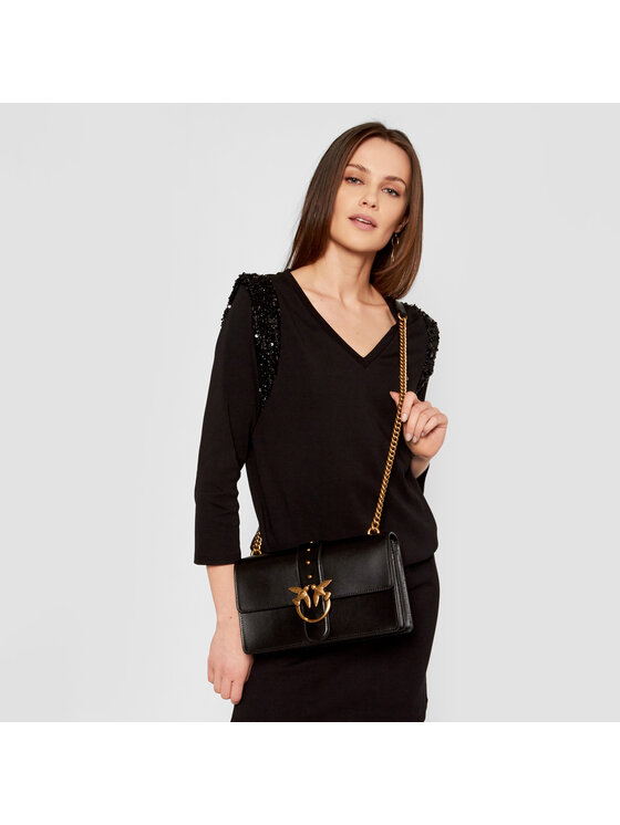 PINKO Pinko Käekott Love Classic Icon Simply 6 Cl PE 21 PLTT 1P2281 Y6XT Must