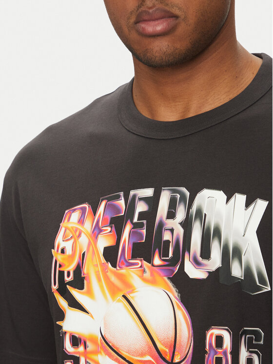 Reebok Reebok Póló 100218817 Fekete Regular Fit