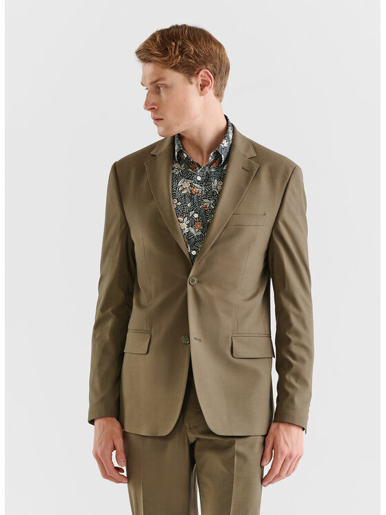Pako Lorente Pako Lorente Marynarka P23SF-3G-008 Zielony Super Slim Fit