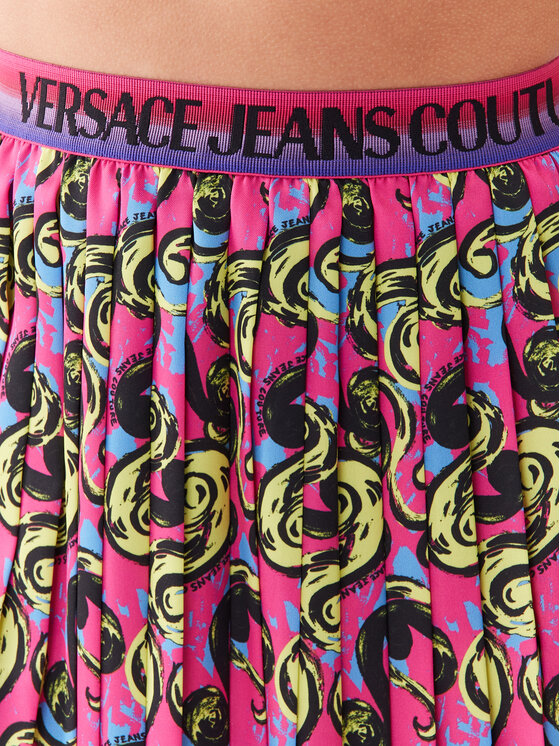 Versace Jeans Couture Versace Jeans Couture Plisovaná sukně 74HAE820 Růžová Regular Fit