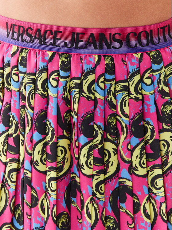 Versace Jeans Couture Versace Jeans Couture Spódnica plisowana 74HAE820 Fioletowy Regular Fit