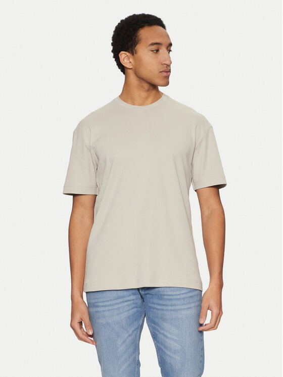 Calvin Klein Calvin Klein Tricou K10K114167 Bej Slim Fit