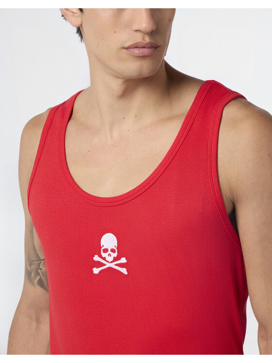 PHILIPP PLEIN PHILIPP PLEIN Tank top 29722 Červená Regular Fit