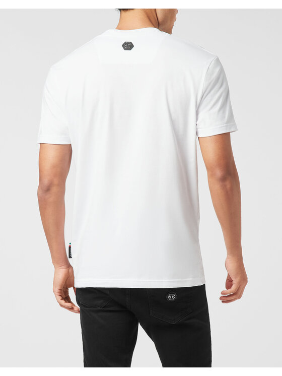 PHILIPP PLEIN PHILIPP PLEIN T-Shirt 26173 Biały Regular Fit