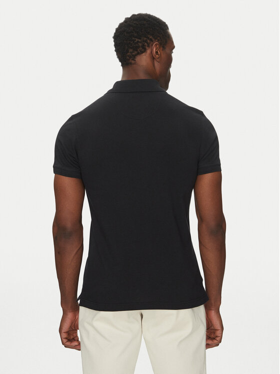 Barbour Barbour Polo majica Tartan MML0012BK31 Črna Regular Fit