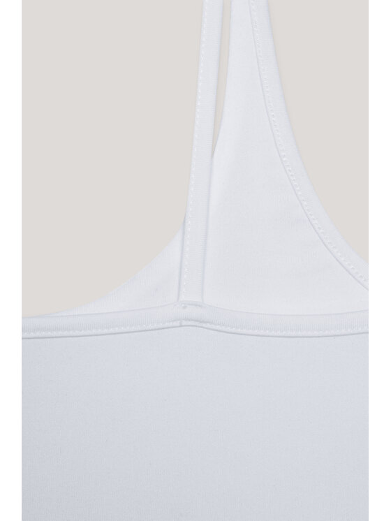 Sprandi Sprandi Top SS21-TTD006 Bianco Slim Fit