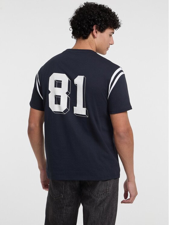Guess Jeans Guess Jeans T-Shirt 174373 Modrá Classic Fit