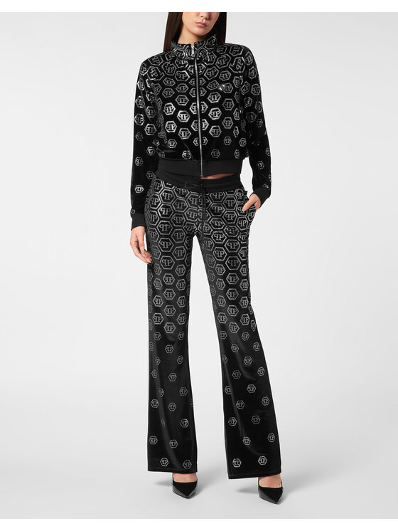 PHILIPP PLEIN PHILIPP PLEIN Bluza 26311 Czarny Jogger Fit