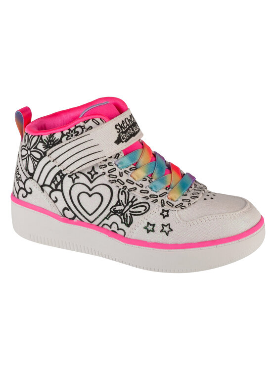 Skechers Skechers Sneakersy Sport Court 92 - Color Me Kicks Biały