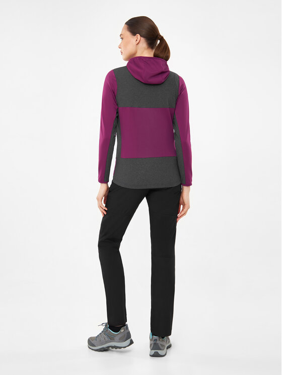 Viking Viking Bluza Tacoma Hoodie Lady Fioletowy Regular Fit