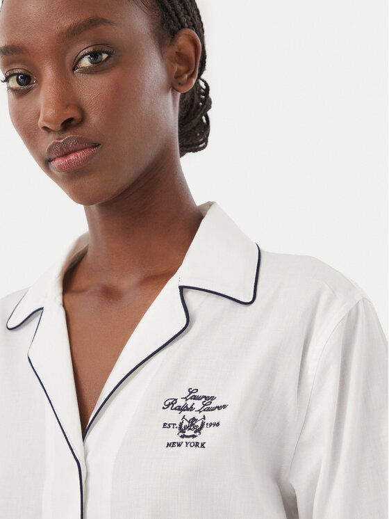 LAUREN RALPH LAUREN LAUREN RALPH LAUREN Cămașă de noapte ILN32545 Alb Regular Fit